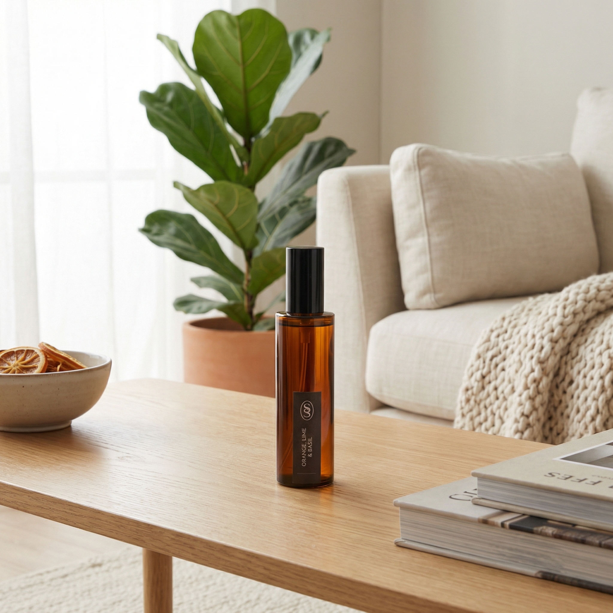 Orange, Lime & Basil Natural Room Spray - Refreshing - Image 4