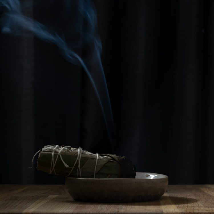 Burning Smudge Stick