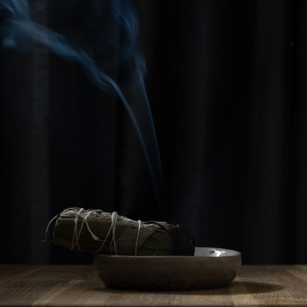 Burning Smudge Stick