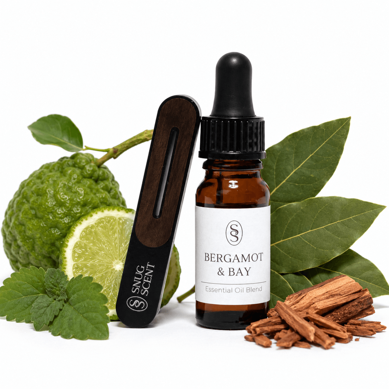 Bergamot & Bay Natural Car Air Freshener - Grounding - Image 2