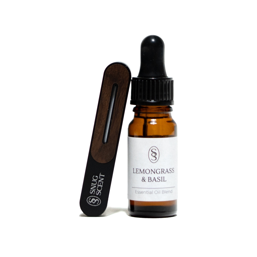 Lemongrass & Basil Natural Car Air Freshener - Calming