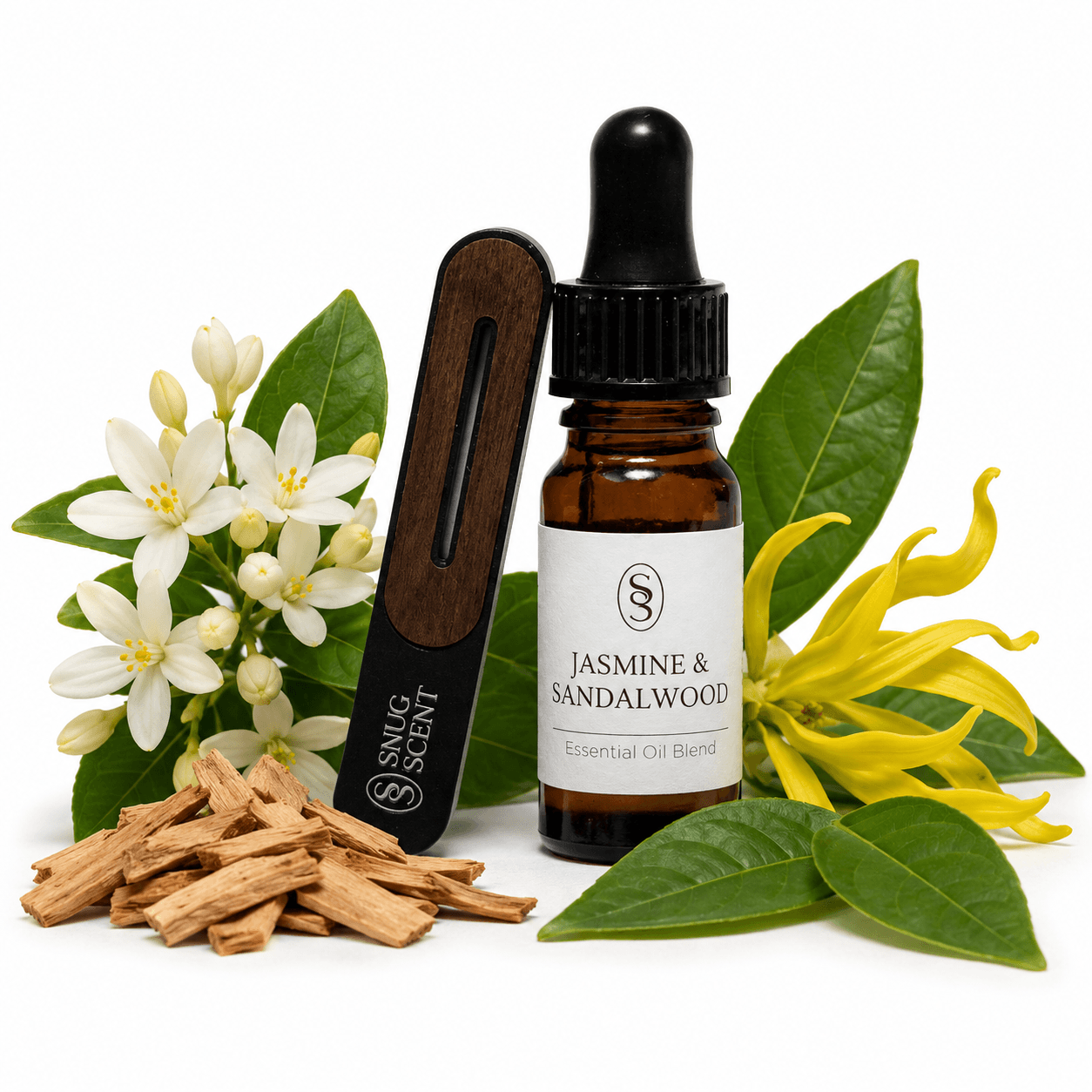Jasmine & Sandalwood Natural Car Air Freshener - Embracing - Image 2