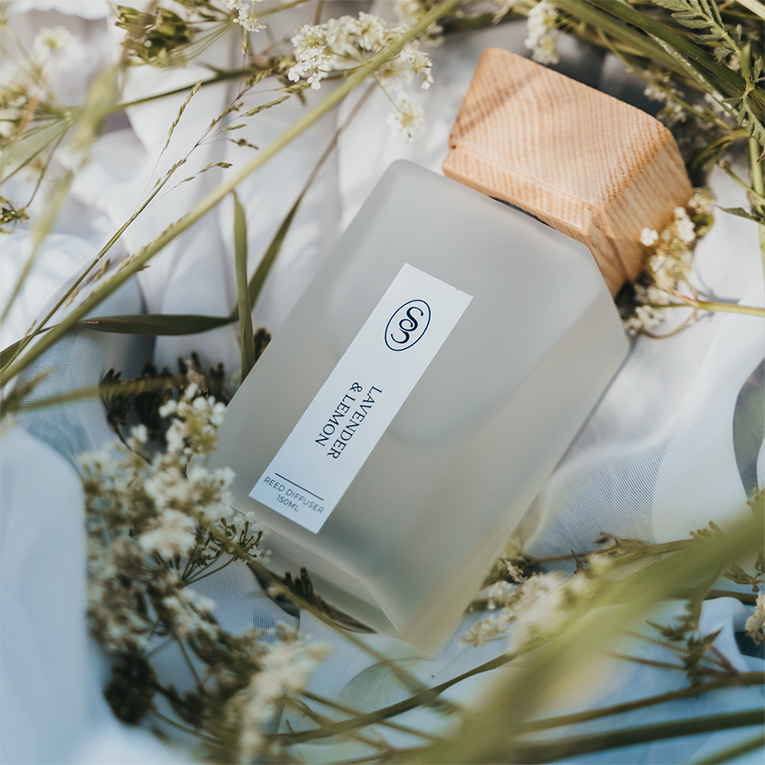 Lavender & Lemon Natural Reed Diffuser - Soothing - Image 5