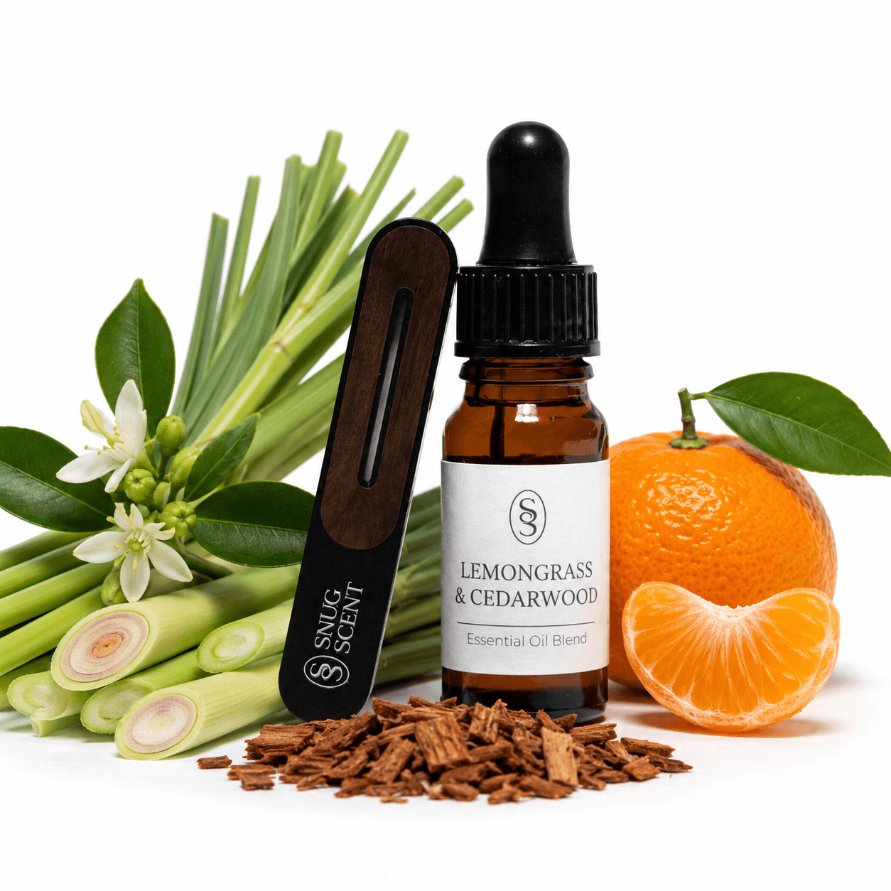 Lemongrass & Cedarwood Natural Car Air Freshener - Rejuvenating - Image 2
