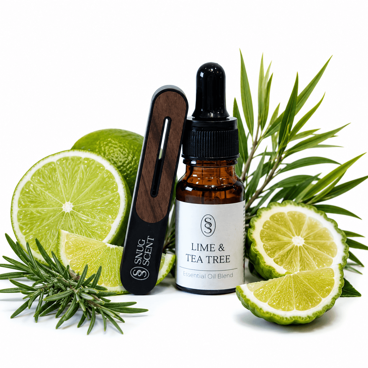 Lime & Tea Tree Natural Car Air Freshener - Elevating - Image 2
